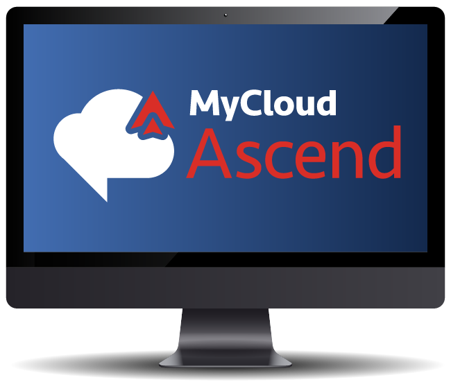 computer with MyCloud AI Receptionist